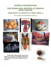 Flyer for the 2017 Renegade Show at the Sedona Arts Center