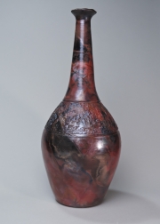 Textured Pit-Fired Bottle