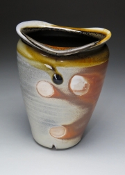 Soda-Fired-Flattened-Vase